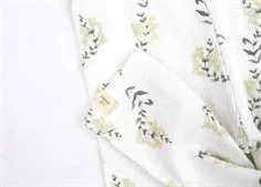 Lil Atelier coconut milk yellow blomstret legging